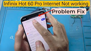 How to Fix Internet Not Working Infinix Hot 60 Pro | Infinix Hot 60 Pro mobile data wifi problem Fix