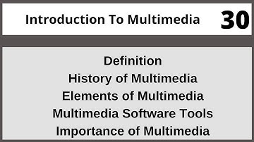 Introduction to Multimedia | Human Computer Interaction Lecture 30 in Urdu | Hindi I Vcomsat