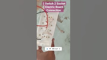 Learn 2 Switch 2 Socket Switch Board Connection #short #shorts #shortvideo #viral #ytshorts #yt