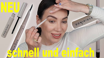 Schnell und einfach Augenbrauen schminken | NEU Dominique Cosmetics Brow Frame Pencil + Brow Gel