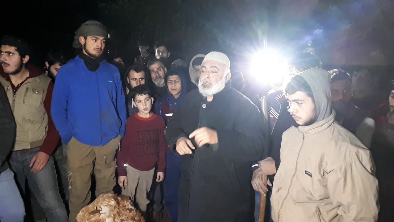 دركوش. ابو اسماعيل يودع ابنه الشهيد