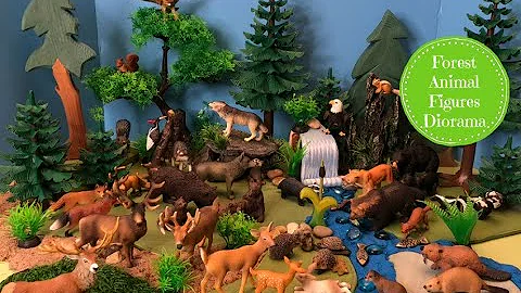 Forest Animal Figures Diorama - Learn Forest Animal Names