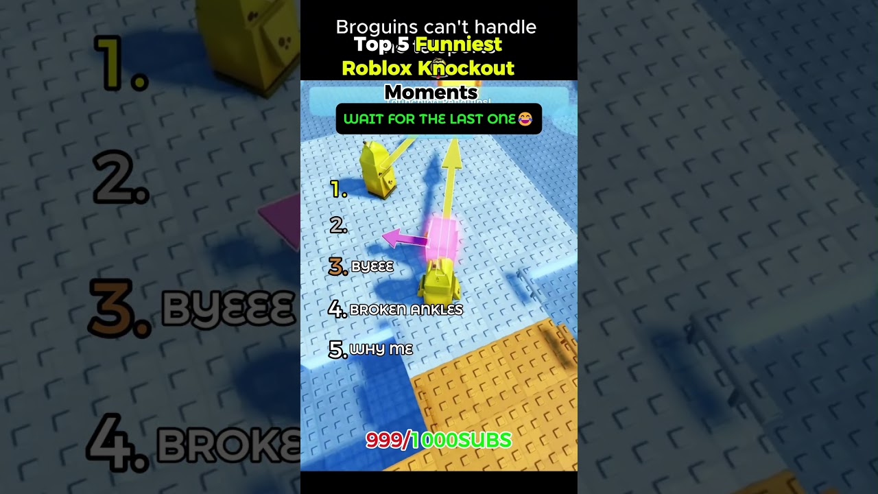 Ranking Top 5 Roblox "Knockout" Game Moment