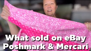 What sold on eBay, Poshmark and Mercari. Reselling thrifted clothing online for profit. screenshot 2