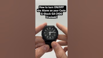 How to turn ON/OFF the Alarm on a Casio G-Shock GA-2100 (Casioak) #gshock #casiogshock #casioak