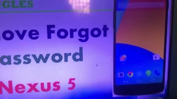 Google Nexus 5: Remove Forgot Password / PIN / Pattern on Lock Screen