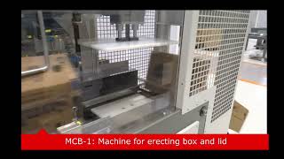 Mcb-1 Máquina Para El Cerrado De Cajas Rsc O Hsc American Box Lidding Machine Rsc Or Hsc