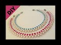 10 mins Diy Necklace. Beaded necklace tutorial.