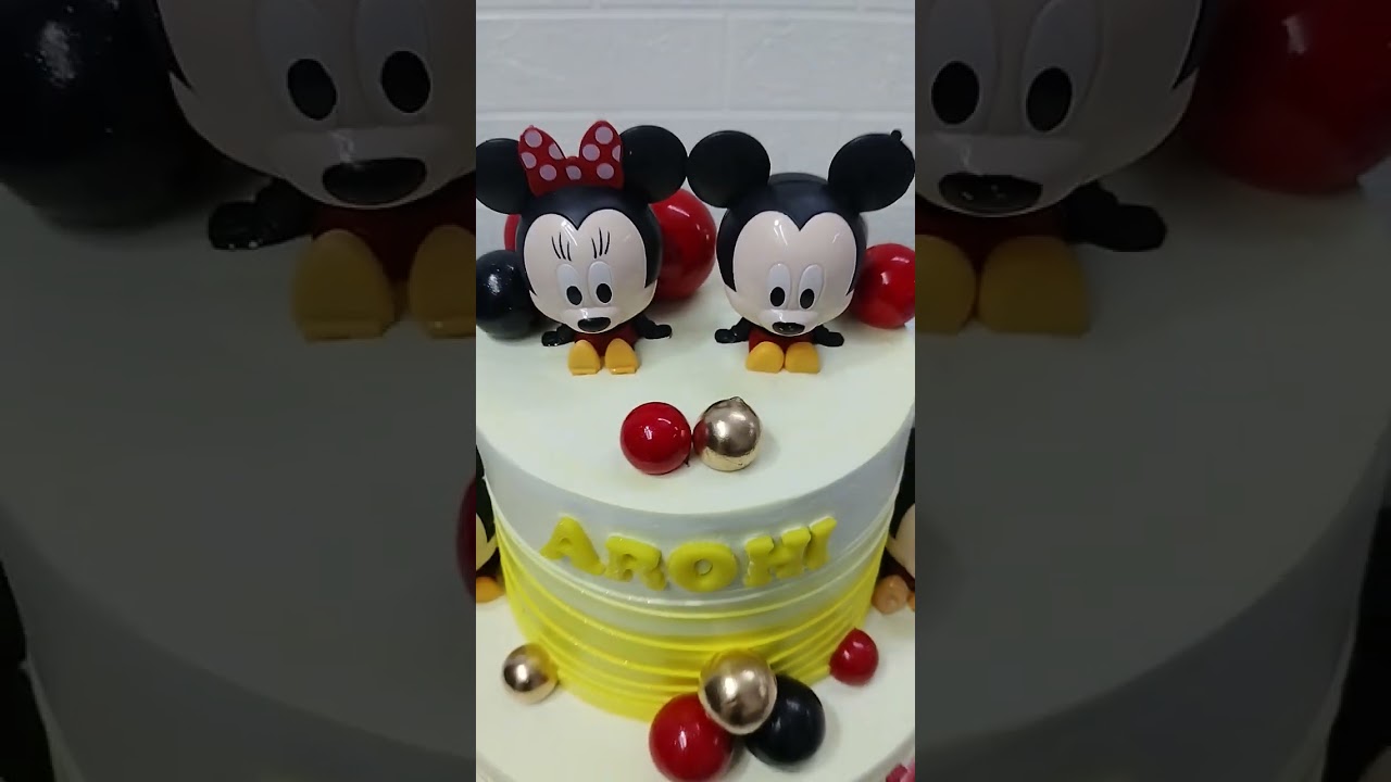 Mickey mouse Cake Making Short # You Tube Video #