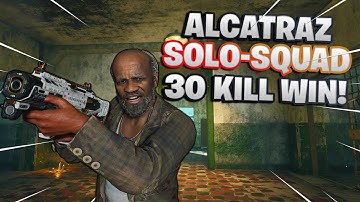 30 KILL ALCATRAZ WIN! SOLO-SQUAD (No-Fill) | CoD Blackout