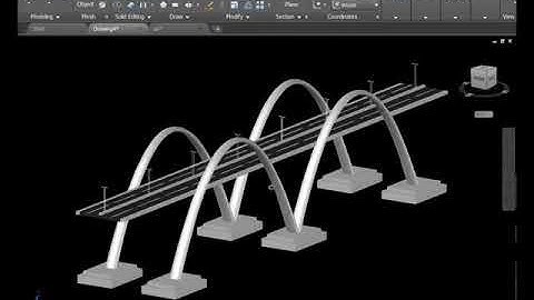 BRIDGE MODELING   AUTOCAD 3D    DESIGN   1 Dimensions given for practice