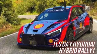 Test Day Of The Hyundai I20 N Hybrid Rally1 For The Wrc Monte Carlo 2024!