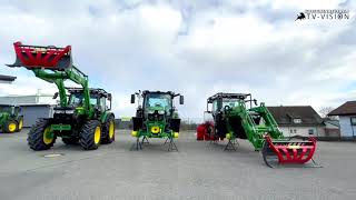 John Deere 6R 6M Forst-, Unterboden-, Kabinenschutz Und Drückende Doppelwirkende Heckhydraulik.