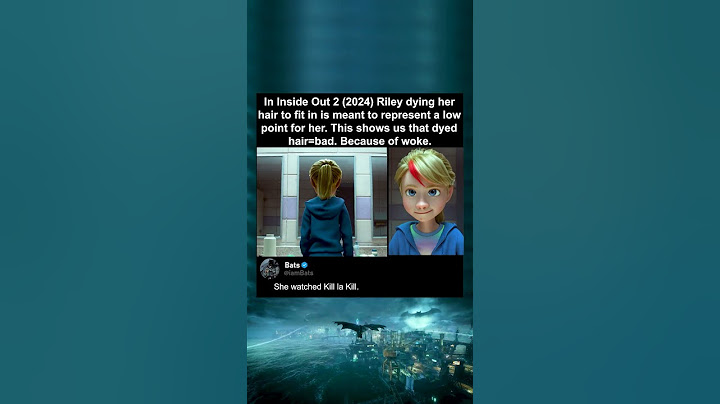 In Inside Out 2 (2024) Riley dying her hair to fit in is meant to represent a low point for her