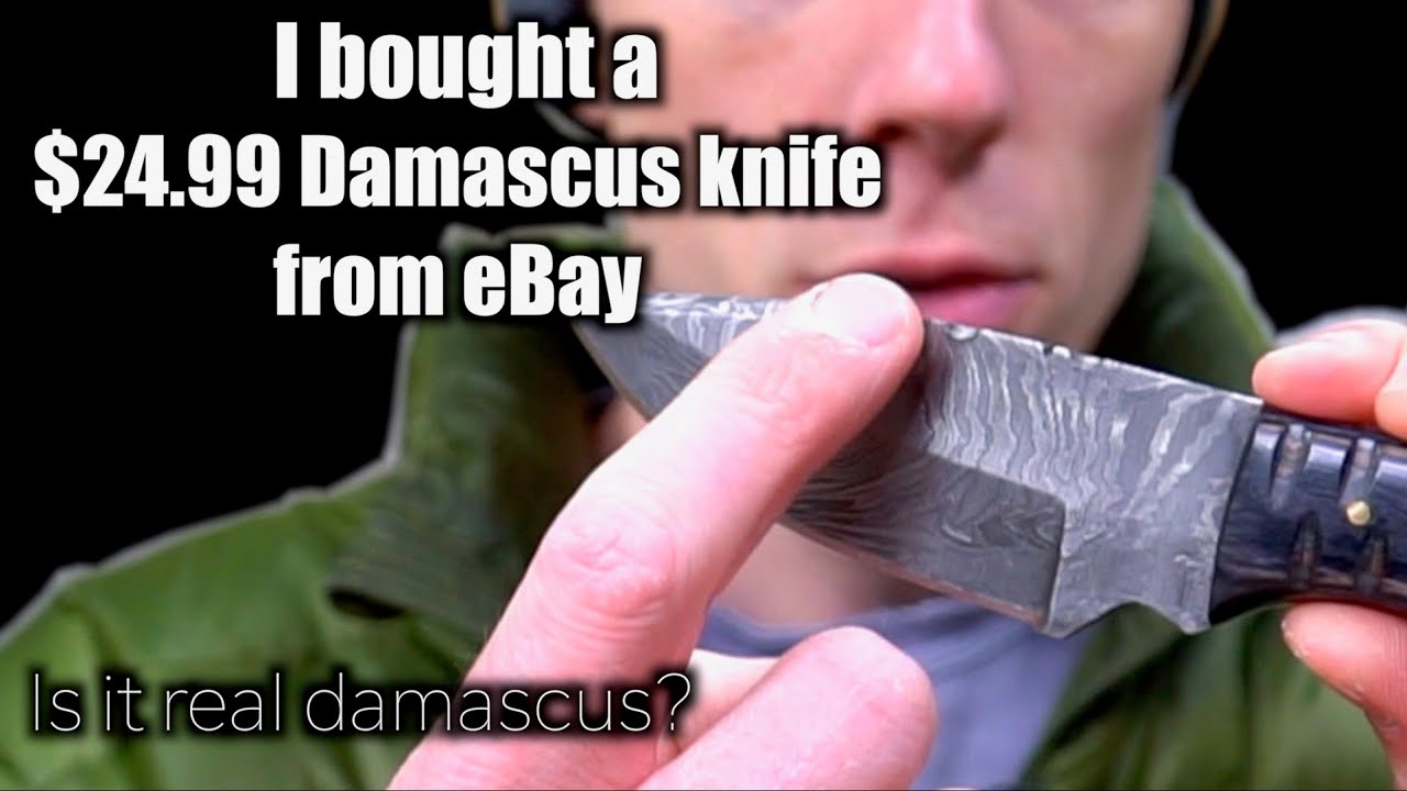 I Bought A $24.99 Damascus Knife From Ebay. I Couldn'T Believe What I Received!