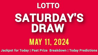 The National Lottery Lotto Draw for Saturday 11 May 2024