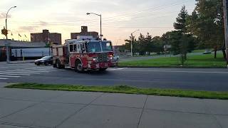 FDNY Engine 96 "Story Ave Gang" Going Back To Quarters On Story Ave In The Bronx