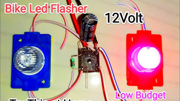 Bike LED Flasher Circuit/Strobe Light without Using Transistor/How to Make Indicator