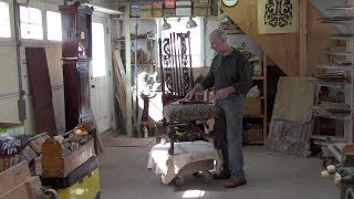 Repairing a High Back Reproduction Chair - Thomas Johnson Antique Furniture Restoration