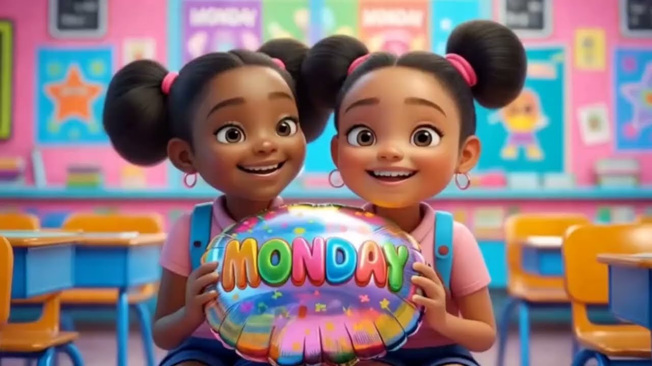 Sunday Monday Kids Song 🌟 Learn Weekdays