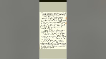 Linear Programming Part - 8 (Primal and Dual)|| Quantitative Methods- Economics ||Mrs Meera Gupta