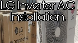Lg Inverter Ac Installation Work Today.