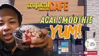 Tropical Smoothie Cafe NEW Acai Bowl Review 🍓🥥 | Buy One Get One FREE Deal!