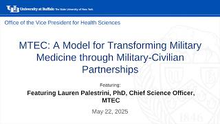 UB Health Sciences: Medical Technology Enterprise Consortium