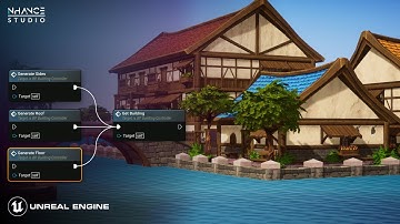 [UE]Stylized Modular Buildings System: System Demonstration(World Building)