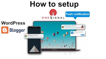 How to setup onesignal push notification on WordPress and blogger website | One signal setup blogger