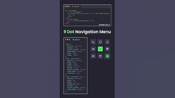 9 dot navigation menu using html css javascript #coding #css3animation #css3animation #satheme #html