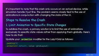 Resolving Animation Crash in SwiftUI When Using Context Menu with LazyVGrid