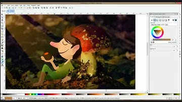 Inkscape character design - live drawing