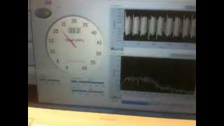 LabView program to monitor wind speed using laser - school project