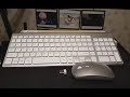 2019 9 1 unboxing origintech silver whisper quiet wireless keyboard and mouse combo