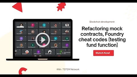 Refactoring mock contracts, Foundry cheat codes (testing fund function) | TAF 2024 | Blockchain