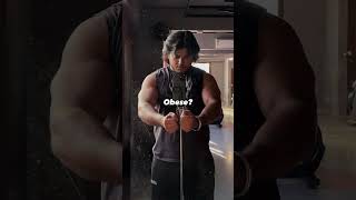 Obese? #gym #gymedit #arms #fitness #lifestyle #trending #shorts
