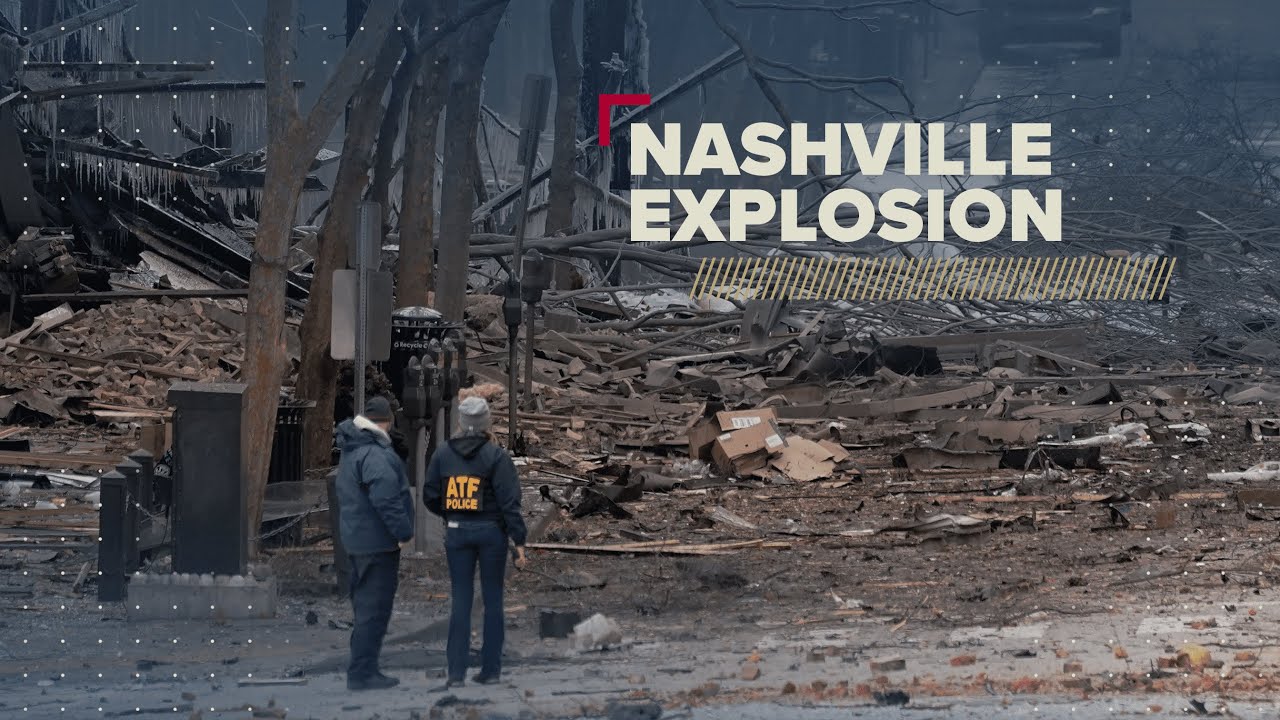 Nashville explosion from all sides - YouTube