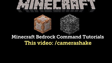 How to use the/camerashake command in Minecraft Bedrock Edition
