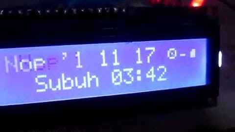 Jam Digital Masjid : Otomatis Murotal dan Sholawat Tarhim