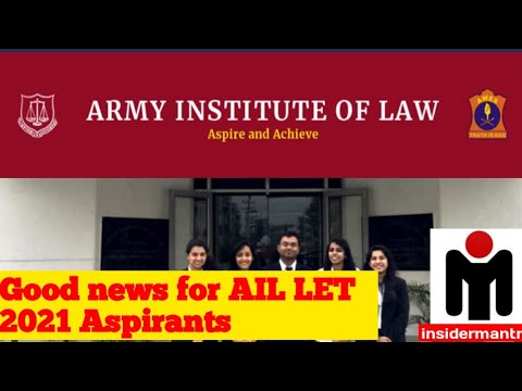 Army Institute of Law, Mohali! Good news for AIL-LET 2021 Aspirants