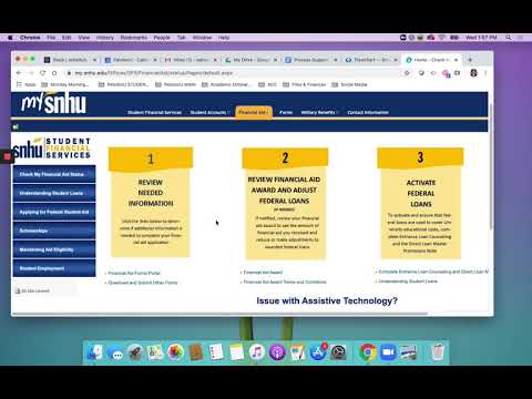 Creating Financial Aid Portal in mySNHU