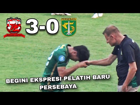 Kalah Telak 3-0, suasana akhir pertandingan Madura United vs Persebaya di Stadion Gelora Bangkalan