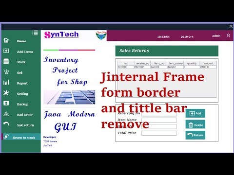 jInternal frame form