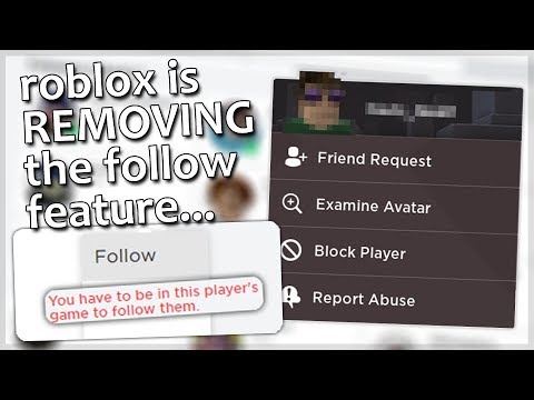 Roblox Is Completely Removing Followers Soon Youtube - follow roblox