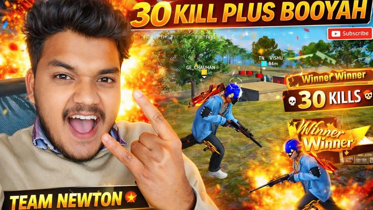30 KILL PLUS BOOYAH | TEAM NEWTON | CHAUHAN GAMING 18 