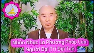 Nhẫn Nhục Là Phương Pháp Của Người Đại Trí tuệ  _Hòa Thượng Tịnh Không Giảng | Kênh Thích Nhuận Hóa