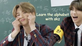 learn the alphabet with skz