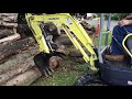 Mini excavator homemade hydraulic thumb build