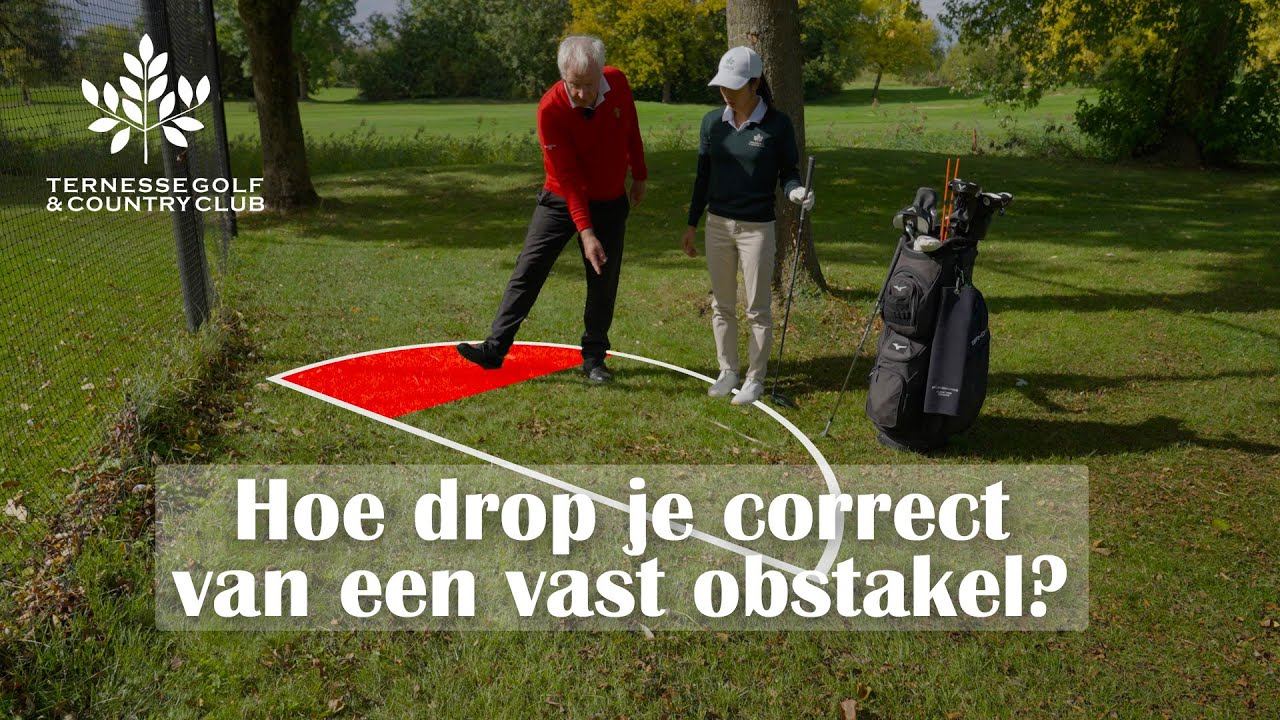 Golfregels met Jan Warmenbol: Hoe drop je correct van een vast obstakel?